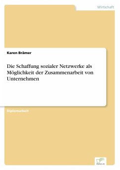Die Schaffung sozialer Netzwerke als Möglichkeit der Zusammenarbeit von Unternehmen - Brämer, Karen