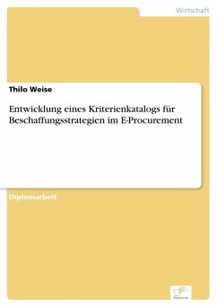 Entwicklung eines Kriterienkatalogs für Beschaffungsstrategien im E-Procurement