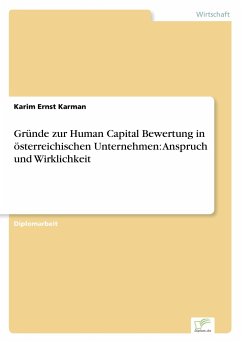 Gründe zur Human Capital Bewertung in österreichischen Unternehmen: Anspruch und Wirklichkeit