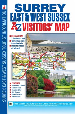 Surrey, East & West Sussex A-Z Visitors' Map - Geographers' A-Z Map Co Ltd