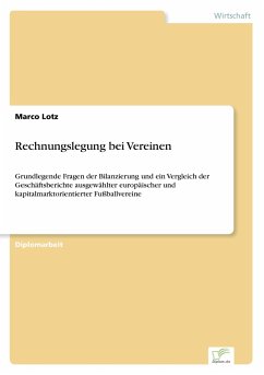 Rechnungslegung bei Vereinen - Lotz, Marco