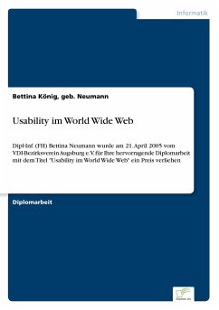 Usability im World Wide Web - König, geb. Neumann