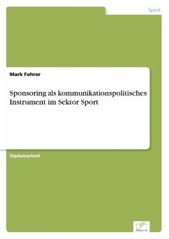 Sponsoring als kommunikationspolitisches Instrument im Sektor Sport - Fohrer, Mark