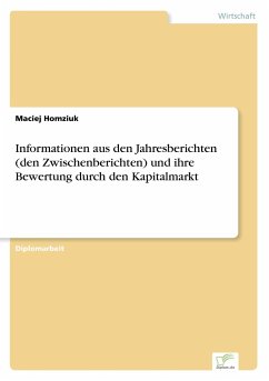 Informationen aus den Jahresberichten (den Zwischenberichten) und ihre Bewertung durch den Kapitalmarkt - Homziuk, Maciej
