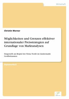Möglichkeiten und Grenzen effektiver internationaler Preisstrategien auf Grundlage von Marktanalysen - Werner, Christin