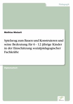 Spielzeug zum Bauen und Konstruieren und seine Bedeutung für 6 - 12 jährige Kinder in der Einschätzung sozialpädagogischer Fachkräfte