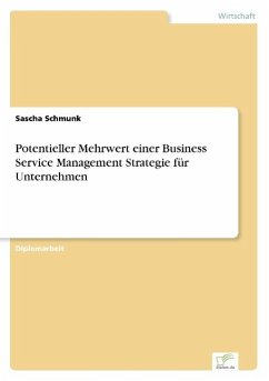Potentieller Mehrwert einer Business Service Management Strategie für Unternehmen - Schmunk, Sascha