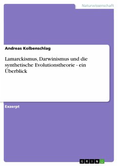 Lamarckismus, Darwinismus und die synthetische Evolutionstheorie - ein Überblick (eBook, PDF)