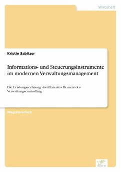 Informations- und Steuerungsinstrumente im modernen Verwaltungsmanagement - Sabitzer, Kristin