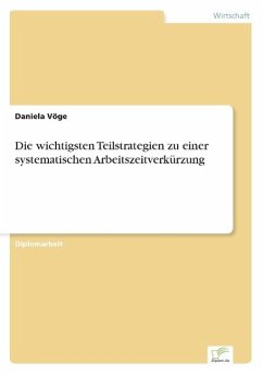 Die wichtigsten Teilstrategien zu einer systematischen Arbeitszeitverkürzung - Vöge, Daniela