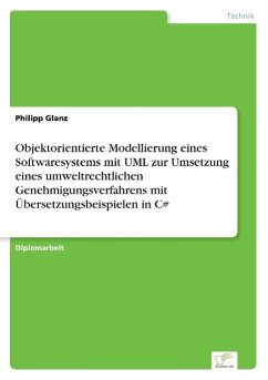 Objektorientierte Modellierung eines Softwaresystems mit UML zur Umsetzung eines umweltrechtlichen Genehmigungsverfahrens mit Übersetzungsbeispielen in C# - Glanz, Philipp