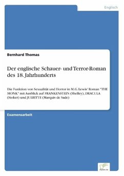 Der englische Schauer- und Terror-Roman des 18. Jahrhunderts