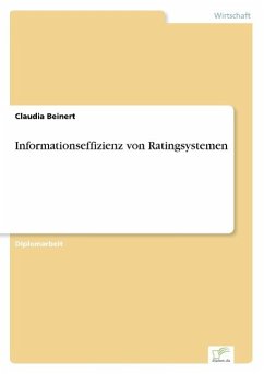 Informationseffizienz von Ratingsystemen - Beinert, Claudia