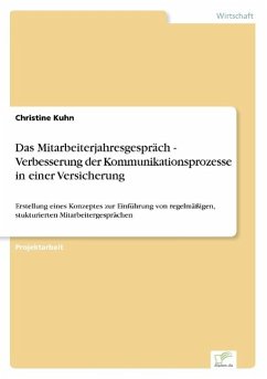 Das Mitarbeiterjahresgespräch - Verbesserung der Kommunikationsprozesse in einer Versicherung - Kuhn, Christine