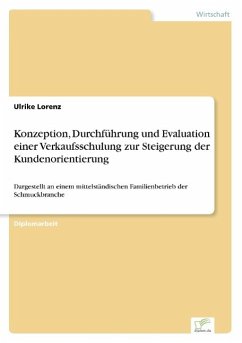 Konzeption, Durchführung und Evaluation einer Verkaufsschulung zur Steigerung der Kundenorientierung - Lorenz, Ulrike