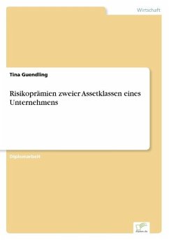 Risikoprämien zweier Assetklassen eines Unternehmens