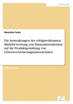 Die Auswirkungen der erfolgswirksamen Marktbewertung von Finanzinstrumenten auf die Produktgestaltung von Lebensversicherungsunternehmen - Fuchs, Nicoletta