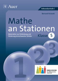 Mathe an Stationen, Klasse 5 Inklusion - Ksiazek, Bernard