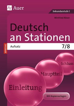 Deutsch an Stationen Spezial Aufsatz 7-8 - Röser, Winfried