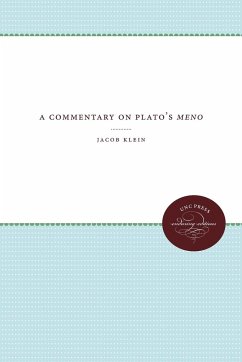 A Commentary on Plato's Meno - Klein, Jacob