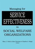 Managing for Service Effectiveness in Social Welfare Organizations (eBook, PDF)
