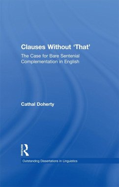 Clauses Without 'That' (eBook, PDF) - Doherty, Cathal