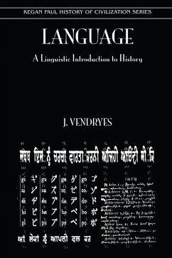 Language And Linguistic Introduction To History (eBook, PDF) - Vendryes