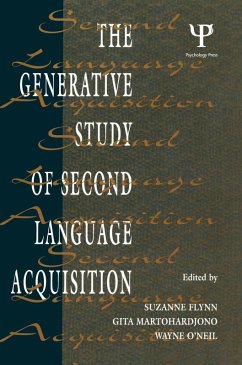 The Generative Study of Second Language Acquisition (eBook, PDF)