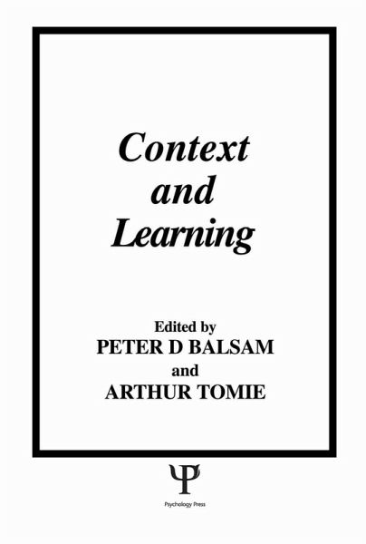 Context and Learning (eBook, ePUB) Context and Learning (eBook, ePUB)
