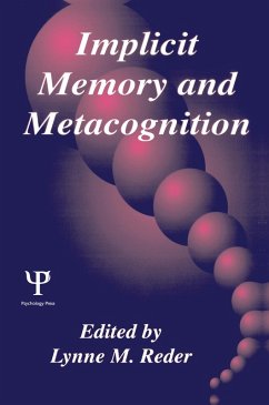 Cover Implicit Memory and Metacognition (eBook, PDF)
