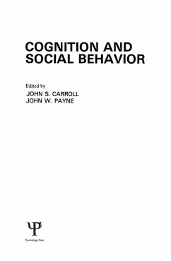 Cognition and Social Behavior (eBook, PDF)
