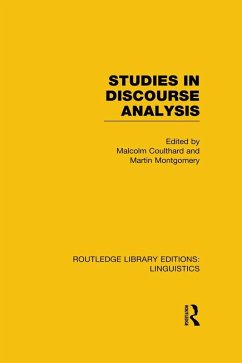 Studies in Discourse Analysis (RLE Linguistics B: Grammar) (eBook, ePUB)
