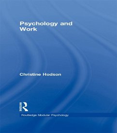 Psychology and Work (eBook, ePUB) - Hodson, Christine