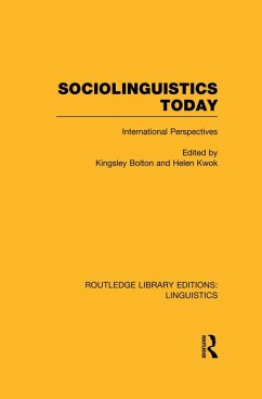 Cover Sociolinguistics Today (RLE Linguistics C: Applied Linguistics) (eBook, ePUB)