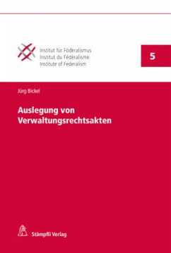 Cover Auslegung von Verwaltungsrechtsakten
