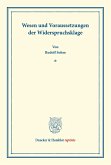 Wesen und Voraussetzungen der Widerspruchsklage.