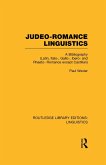 Judeo-Romance Linguistics (RLE Linguistics E: Indo-European Linguistics) (eBook, PDF)