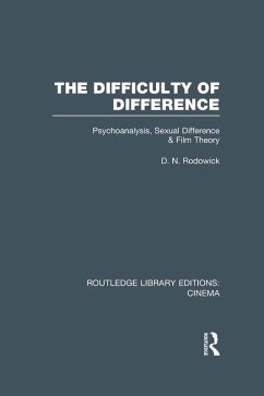 The Difficulty of Difference (eBook, ePUB) - Rodowick, D. N.