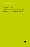 Philosophische Untersuchungen zu Raum, Zeit und Kontinuum (eBook, PDF)