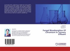 Fungal Bioadsorption Of Chromium In Tannery Effluent - M., Jayanthi;D., Kanchana;J.P., Saranraj