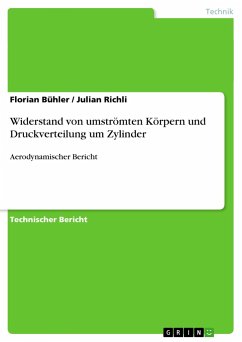 Widerstand von umströmten Körpern und Druckverteilung um Zylinder - Richli, Julian;Bühler, Florian