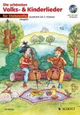 Die schönsten Volks- und Kinderlieder, 1-2 Violoncelli, m. Audio-CD