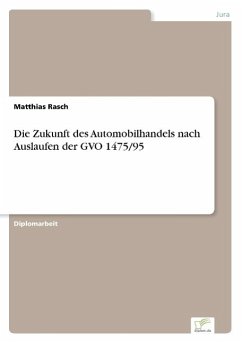 Die Zukunft des Automobilhandels nach Auslaufen der GVO 1475/95 - Rasch, Matthias