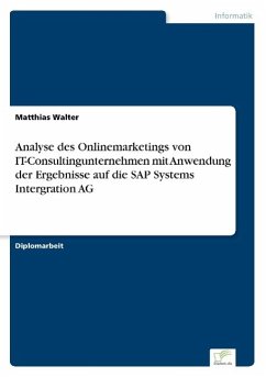 Analyse des Onlinemarketings von IT-Consultingunternehmen mit Anwendung der Ergebnisse auf die SAP Systems Intergration AG