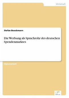 Die Werbung als Sprachrohr des deutschen Spendenmarktes - Boockmann, Stefan