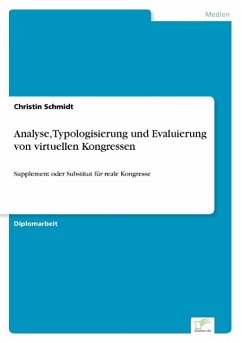 Analyse, Typologisierung und Evaluierung von virtuellen Kongressen - Schmidt, Christin