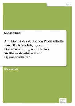 Attraktivität des deutschen Profi-Fußballs unter Berücksichtigung von Finanzausstattung und relativer Wettbewerbsfähigkeit der Ligamannschaften