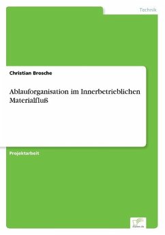 Ablauforganisation im Innerbetrieblichen Materialfluß - Brosche, Christian