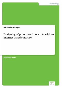 Designing of pre-stressed concrete with an internet based software