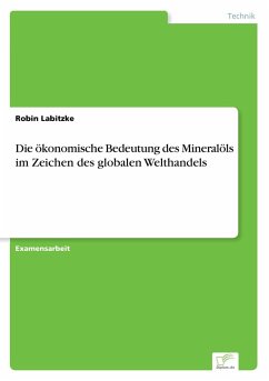 Die ökonomische Bedeutung des Mineralöls im Zeichen des globalen Welthandels Die ökonomische Bedeutung des Mineralöls im Zeichen des globalen Welthandels
